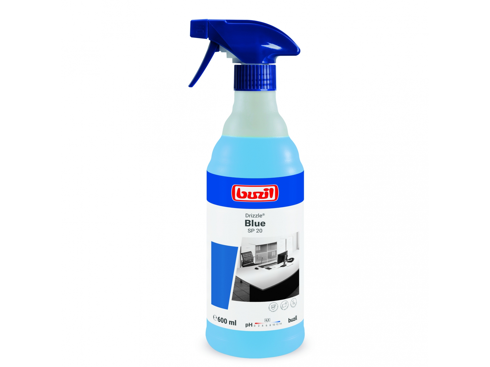 Drizzle BLUE SP20 Buzil 600 ml Mycie Szyby Biurka